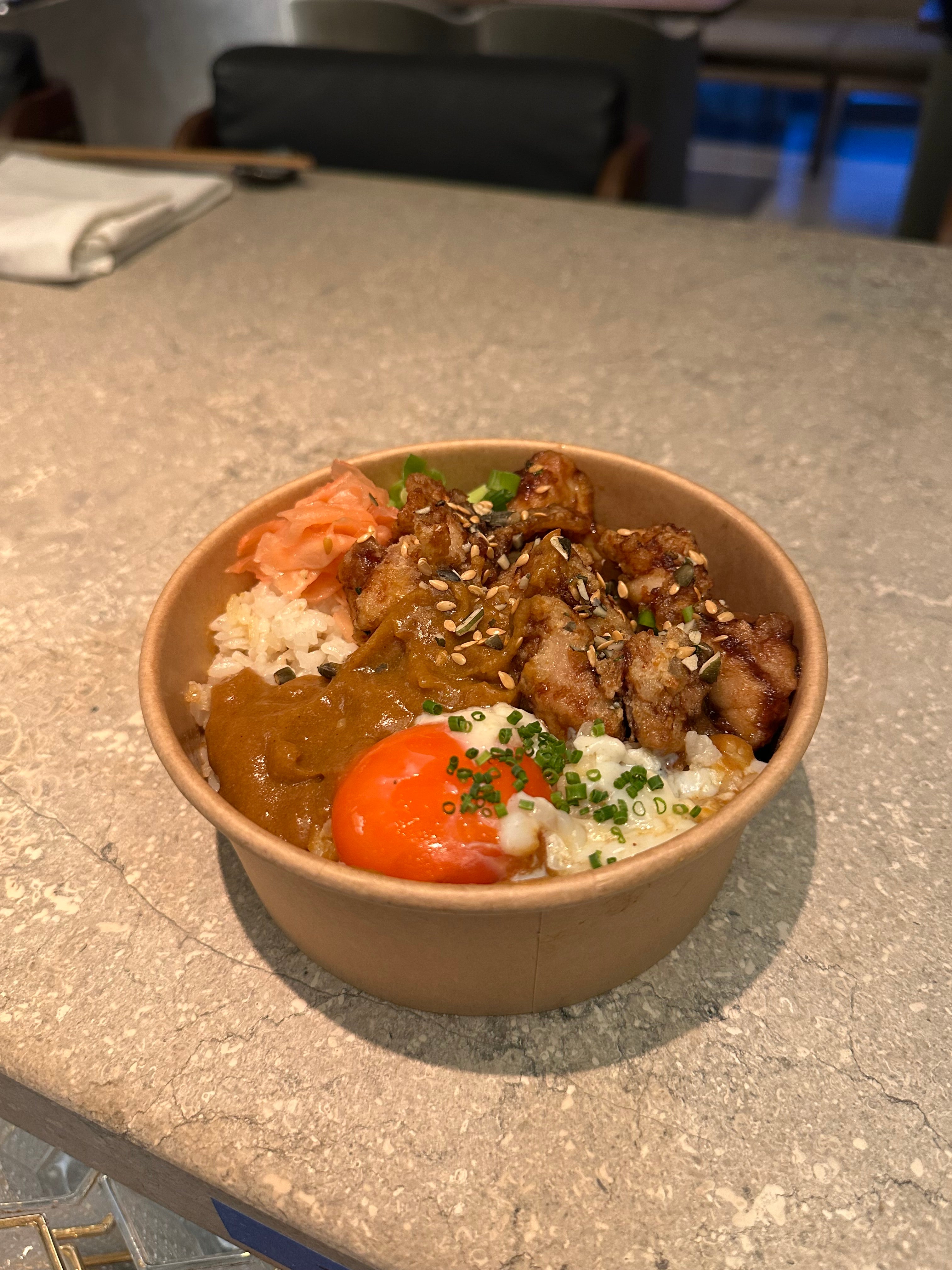 Chicken Karaage Curry Donburi