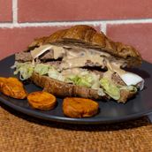 Croissant Beef Burger
