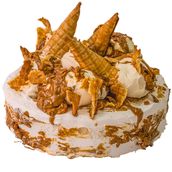 Gelato popcorn cake