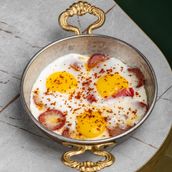 Egg With Pepperoni