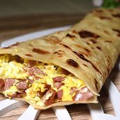 Egg With Hotdog Chappati