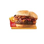 Double Bacon Beef Burger With Fries