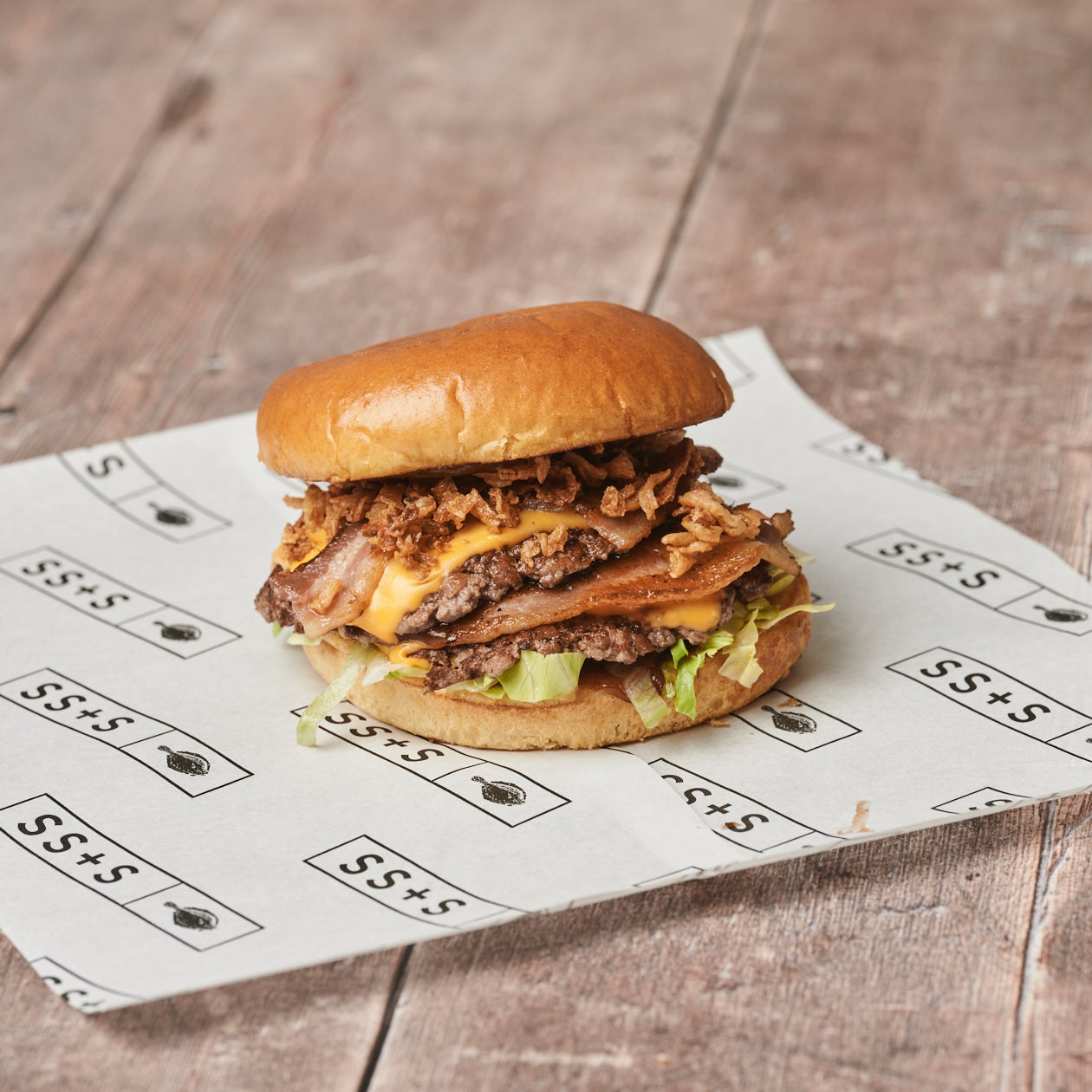 bbq bacon double cheese burger