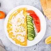 Cheese Omelet plate