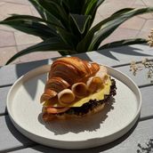 Turkey ham and cheese croissant