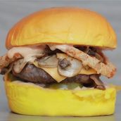 Rashid Mushroom Beef Burger
