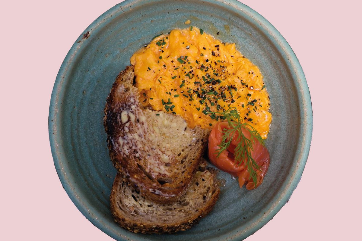 Smoked Salmon Scramble