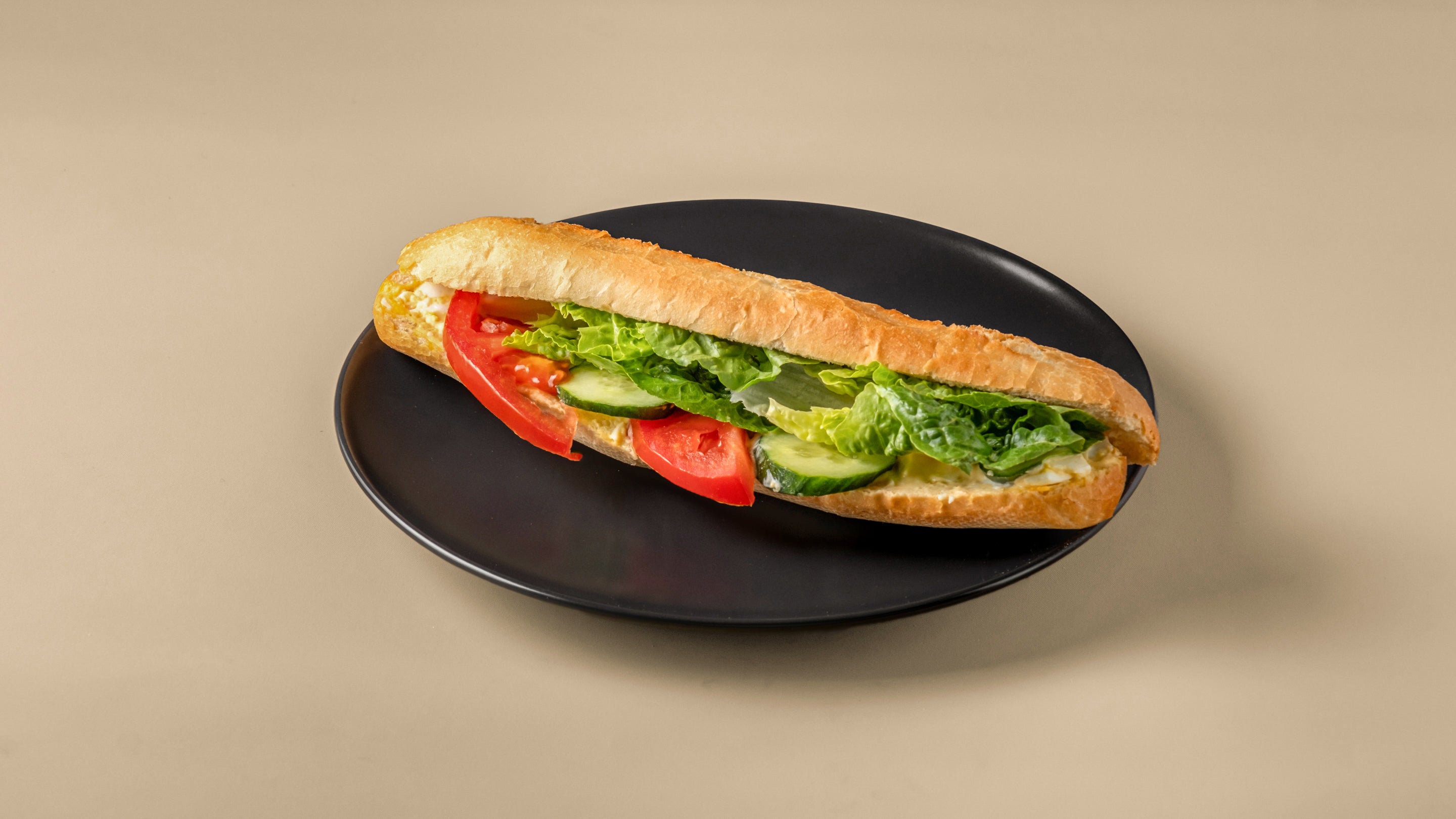 Egg Mayo and Salad Baguette