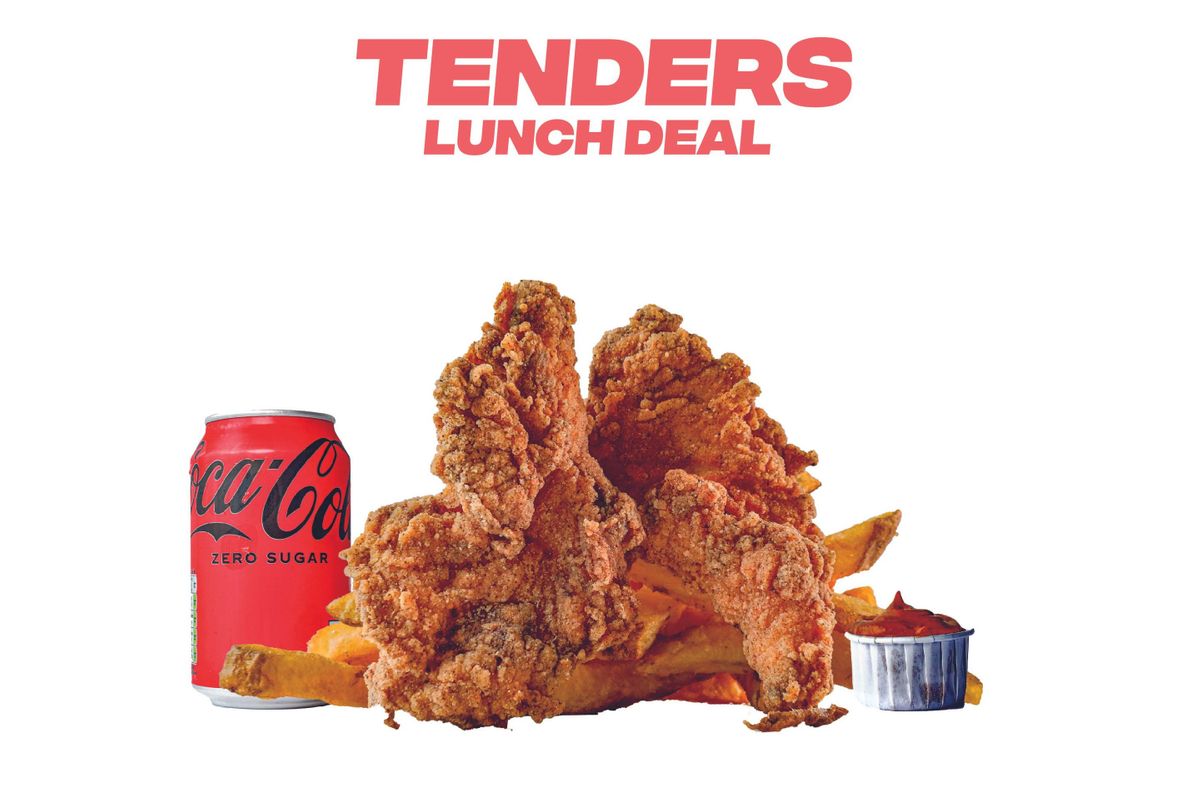 CHICKEN TENDERS + DIP + FRIES