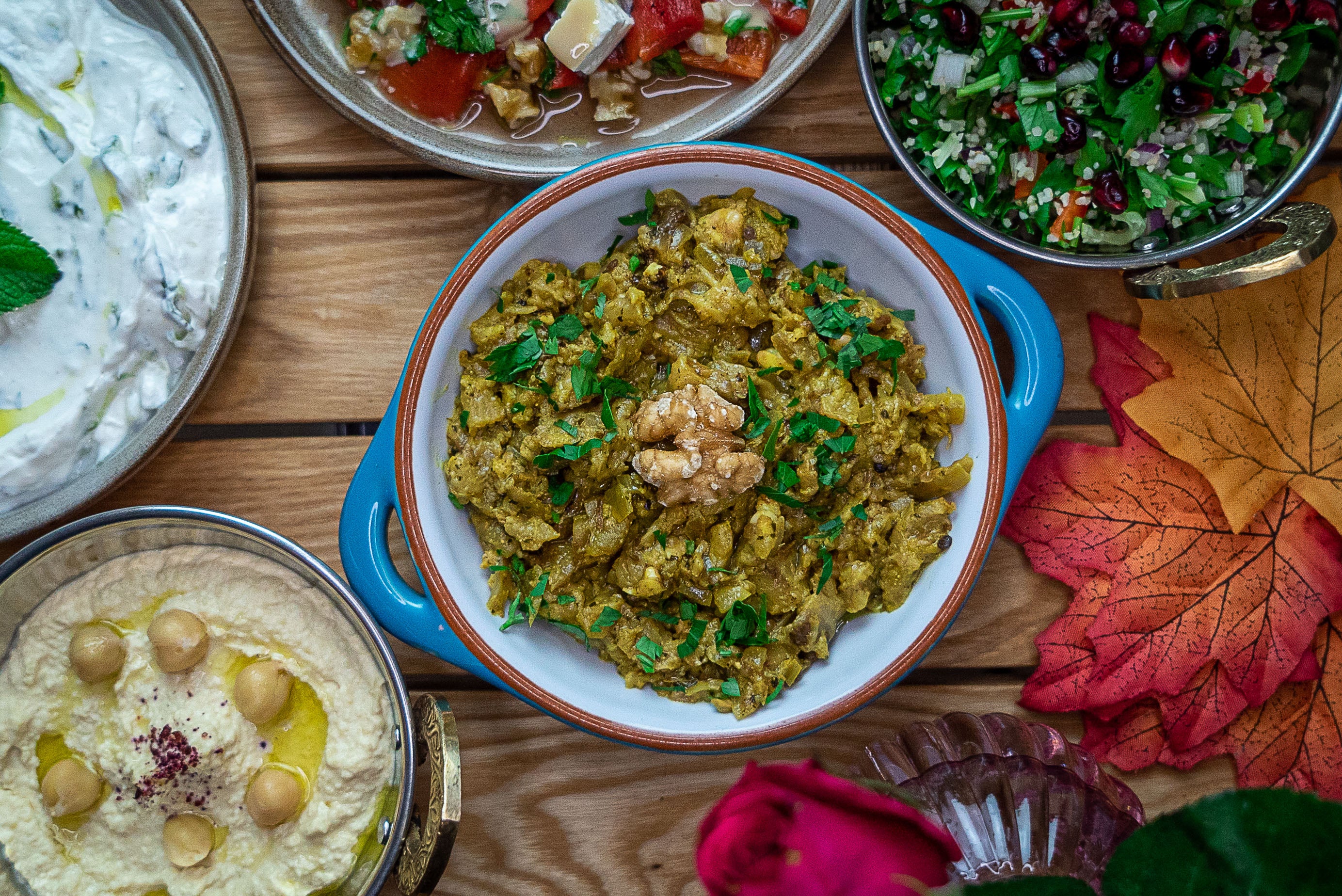 Kashke Bademjan (Aubergine With Walnut Dip) (V GF)