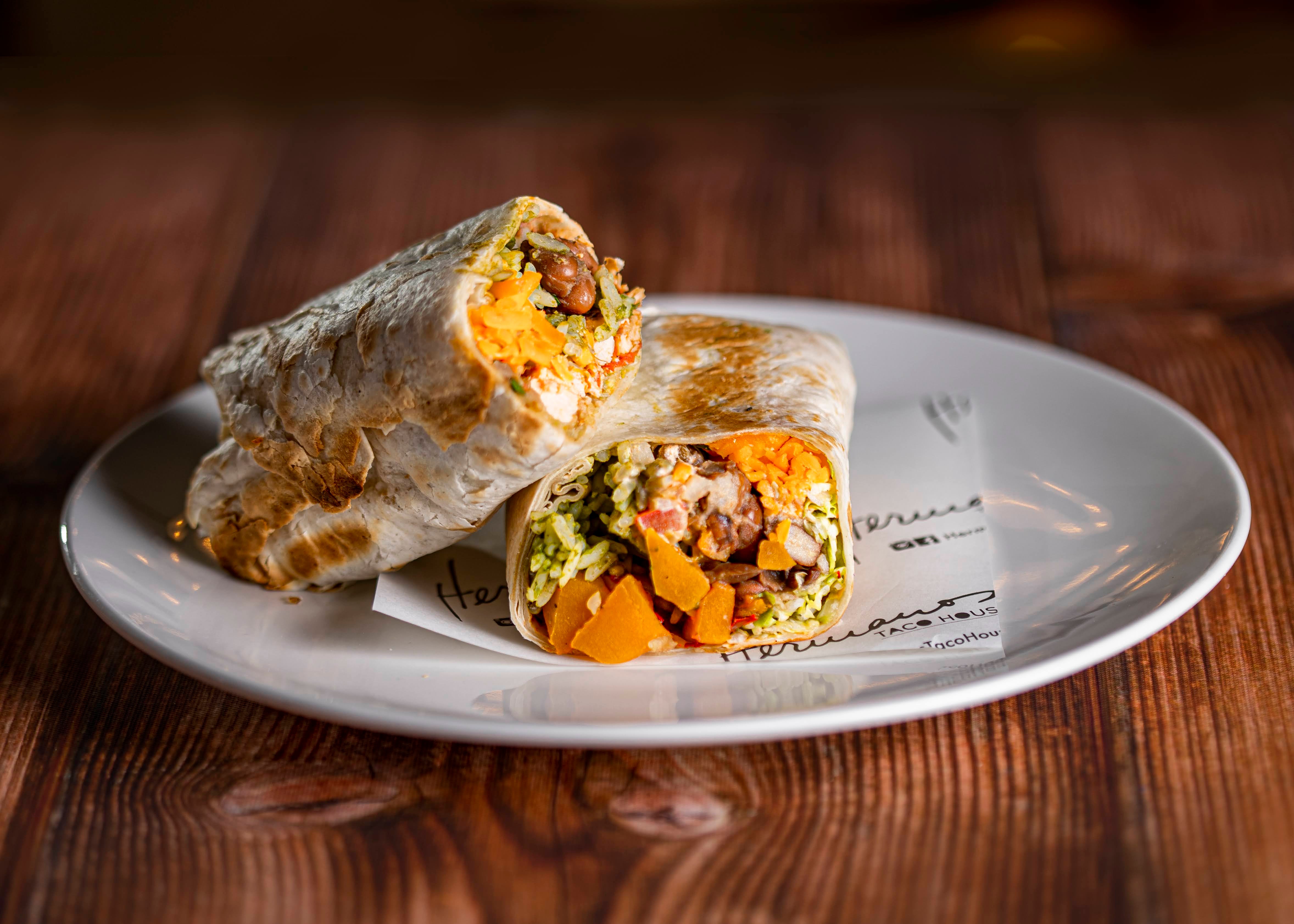 Cajun Sweet Potato Burrito