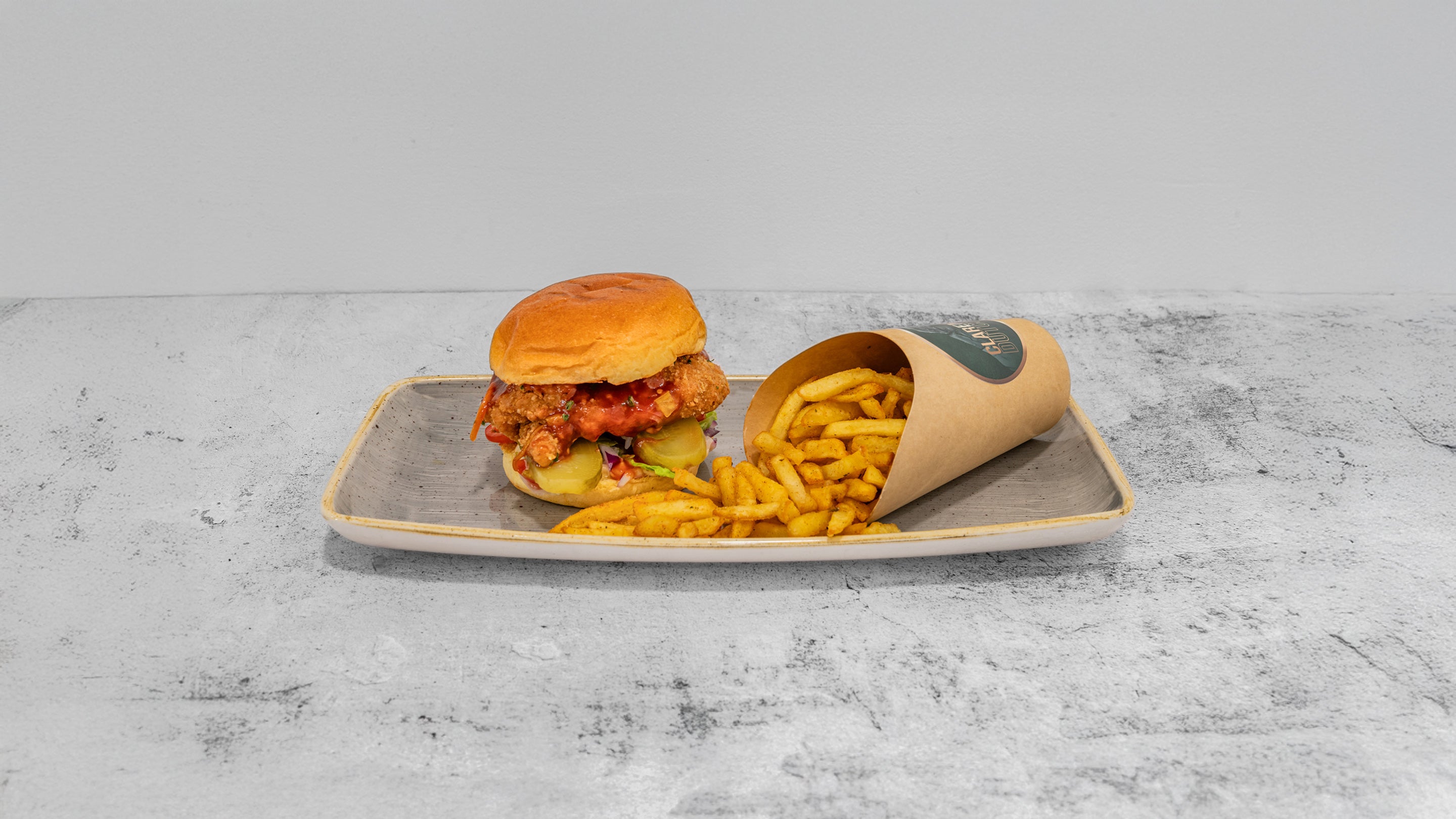 Wickedest' Bar-B Fried Chicken Burger