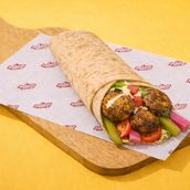 Falafel Saj Sandwich (Vegetarian)