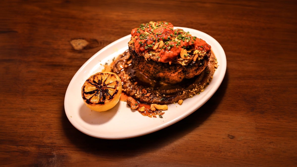 Spiced Charred Cauliflower (V)