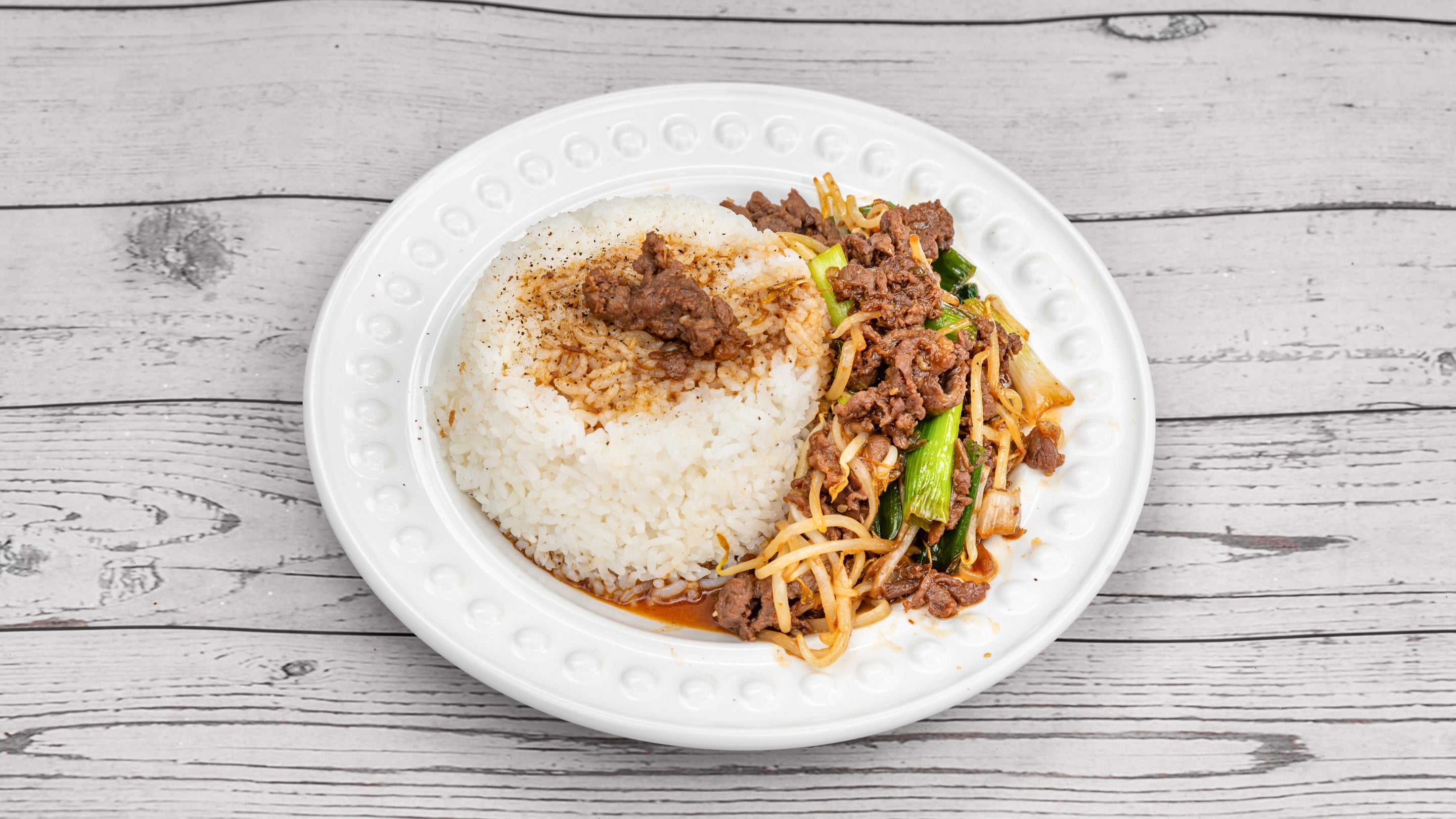 Korean Beef with Rice - Bulgogi