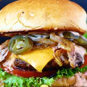 jalapeno cheese beef burger