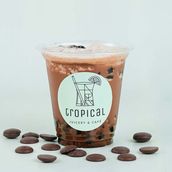 Vanilla And Chocolate Bubble Smoothie