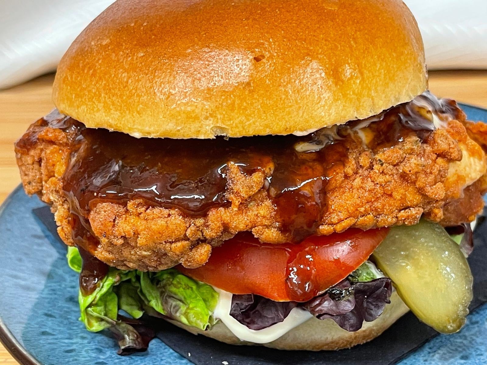Chick'a'Moo Signature Korean BBQ Chicken Burger