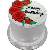 Red Floral Cake