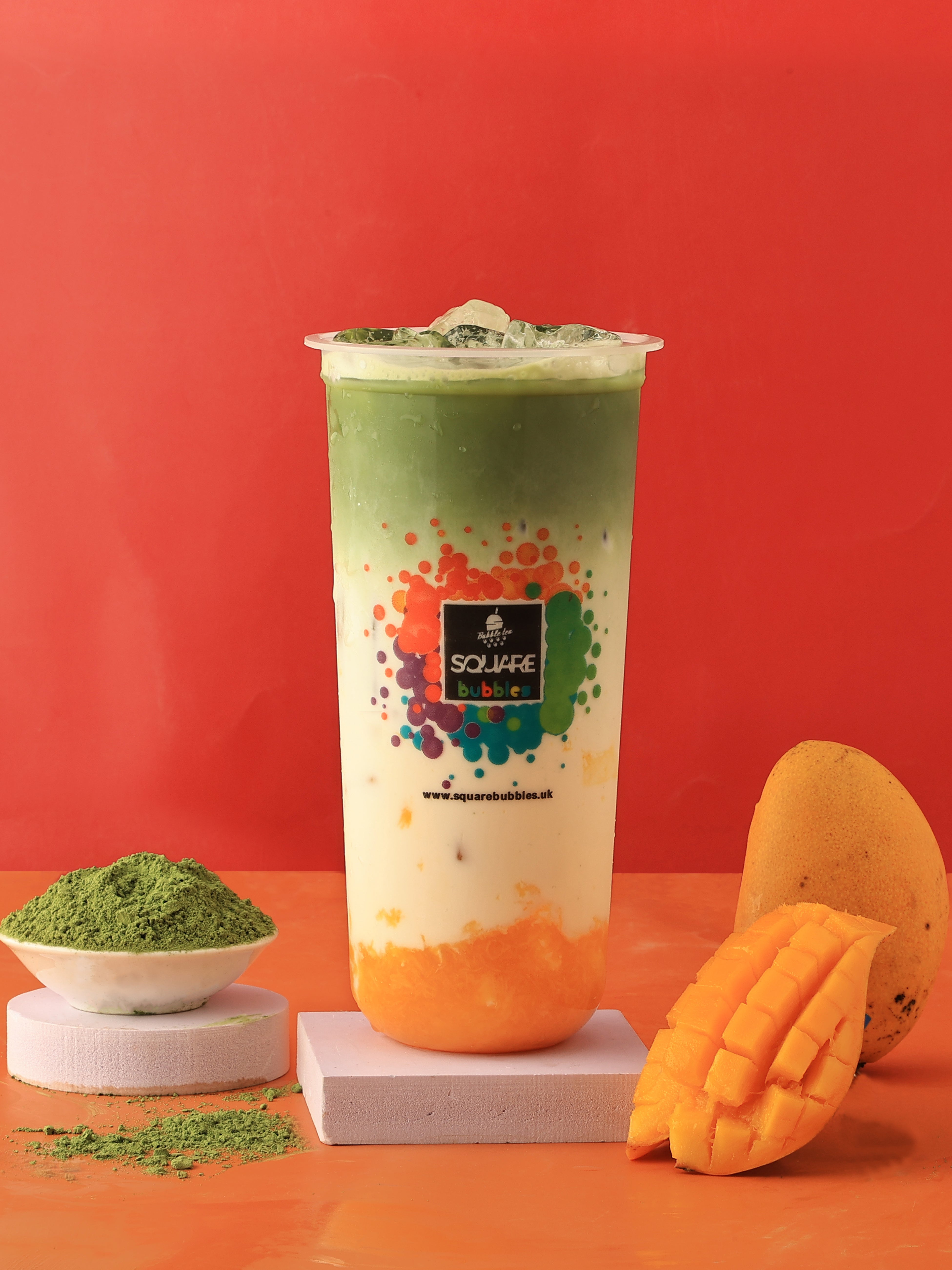 Matcha & Mango Fresh Milk