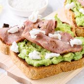 Goat Cheese & Bacon Avocado Toast