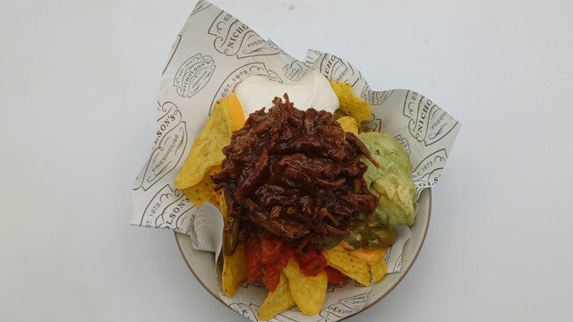 Small Beef Brisket Loaded Nachos