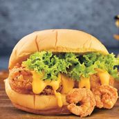 Dynamite Prawns Burger