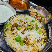 Biryani With Raita And Salad-mutton