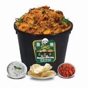 Bucket Prawns Biryani 4 Persons 