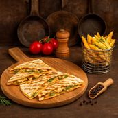 Chicken tikka Quesadilla Combo