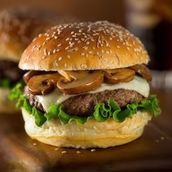 Mushroom Beef Burger