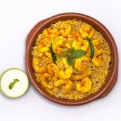 prawns Biryani plus Raita