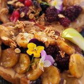 Toast With Caramelized Banana And Peanut Butter