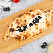 Big Size Labneh With Olives Pide