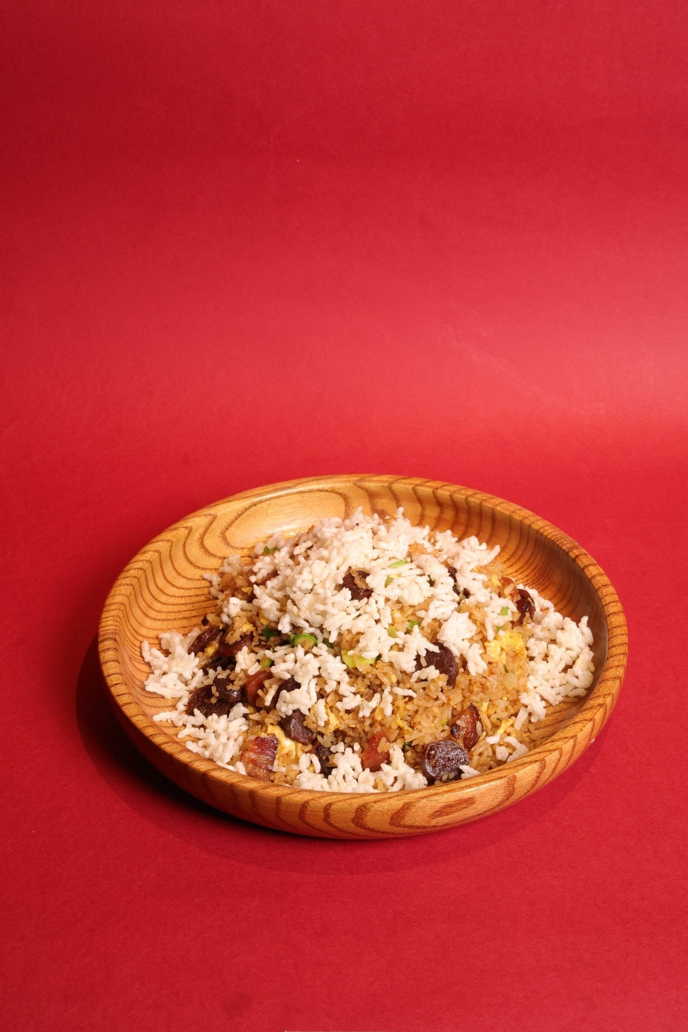Chinese Sausage Fried Rice 盘满钵满大丰收 (脆米腊味炒饭)