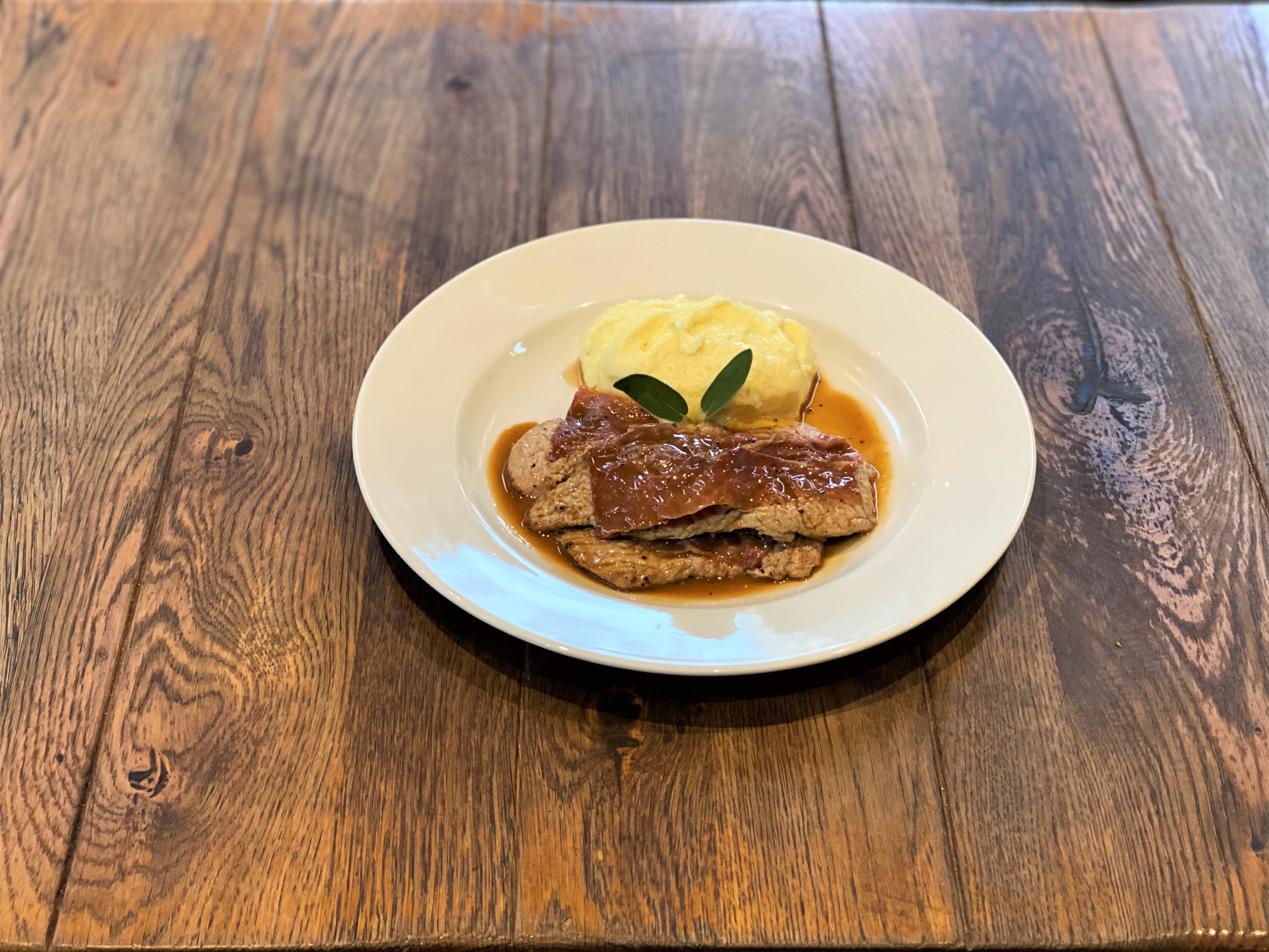 Saltimbocca alla Romana con Pure di Patate