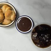 Profiterole With Belgium Chocolate & Cold Brew Coffee