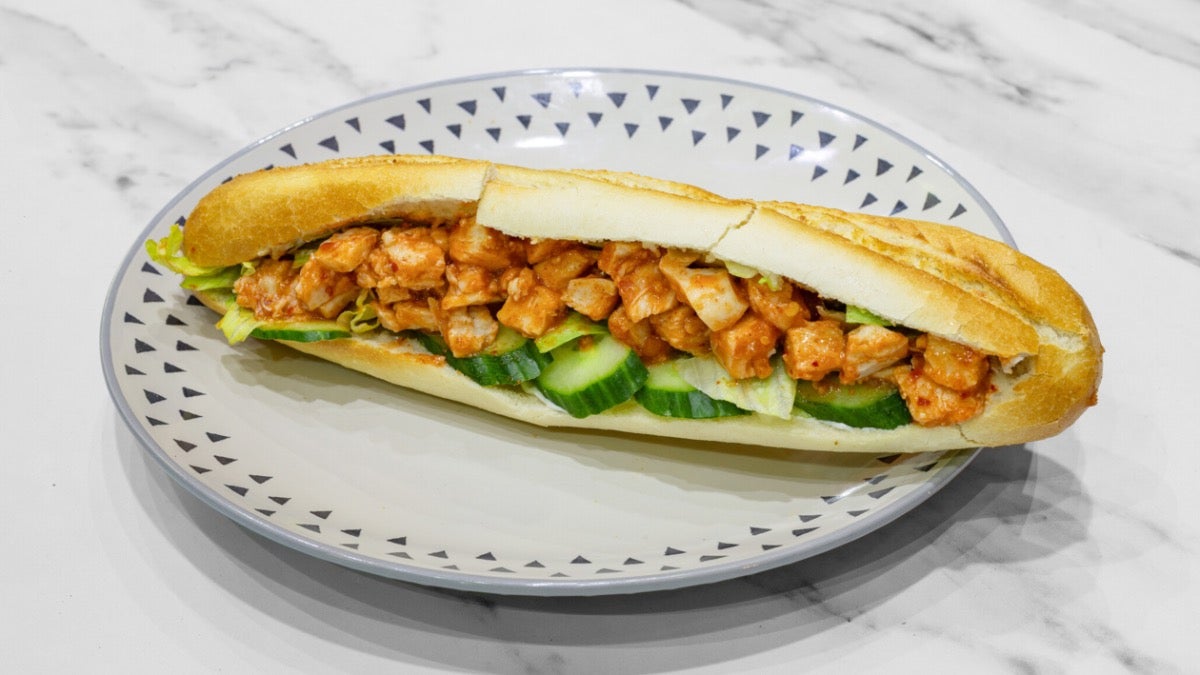 Piri Piri Chicken Baguette.