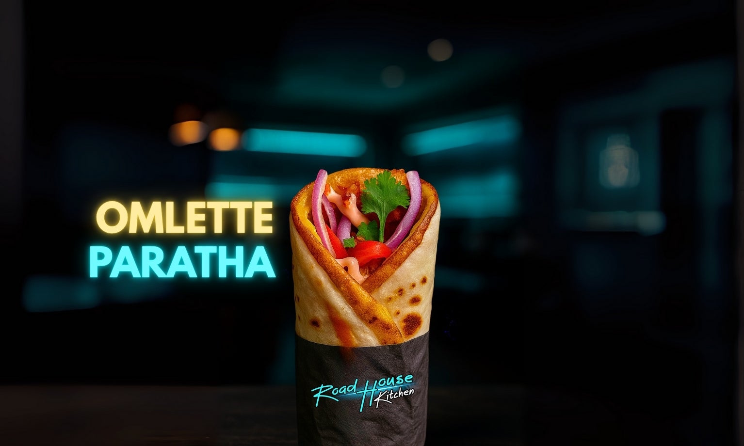 Omelette Paratha Roll