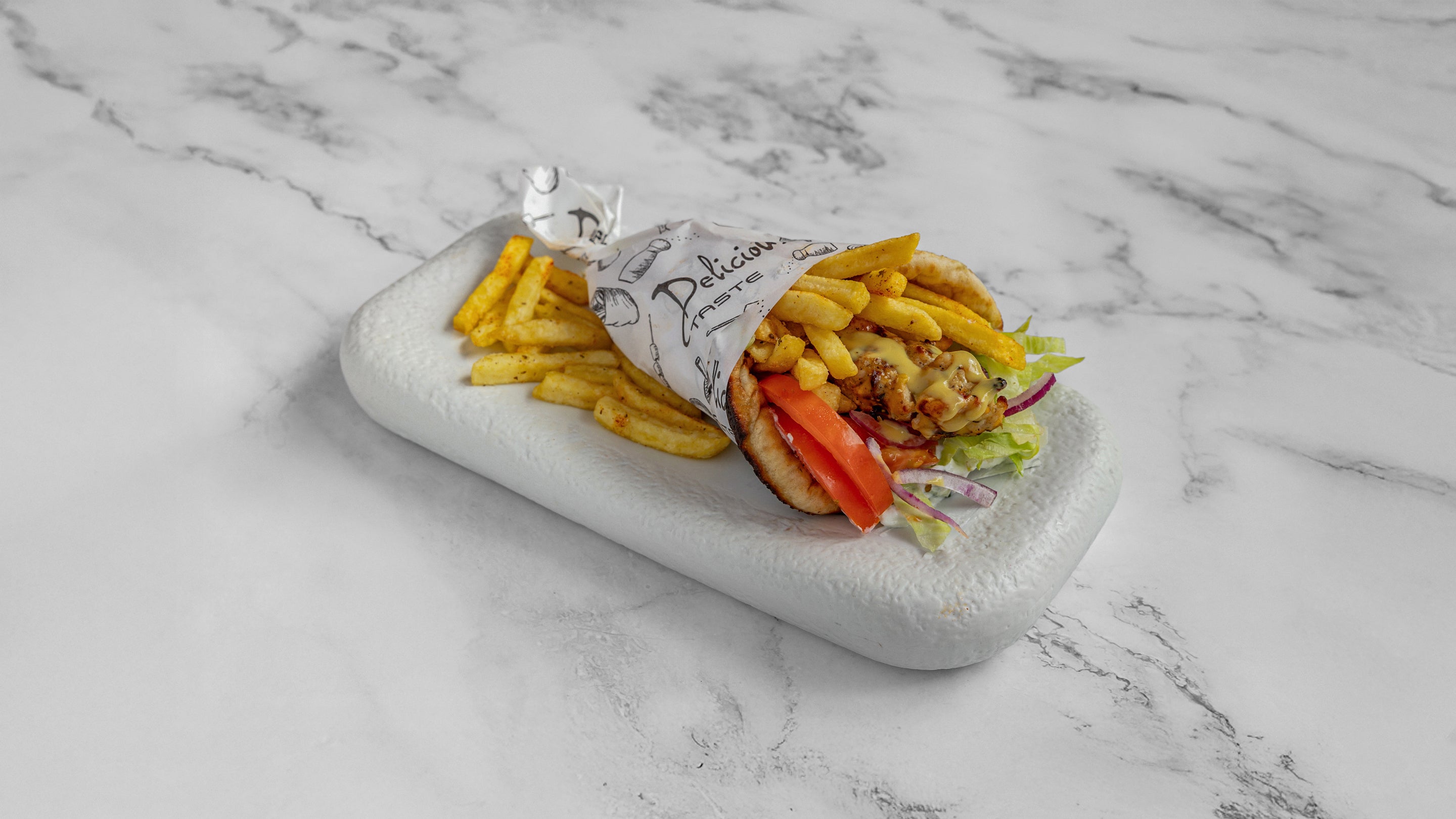 Pork Souvlaki Wrap