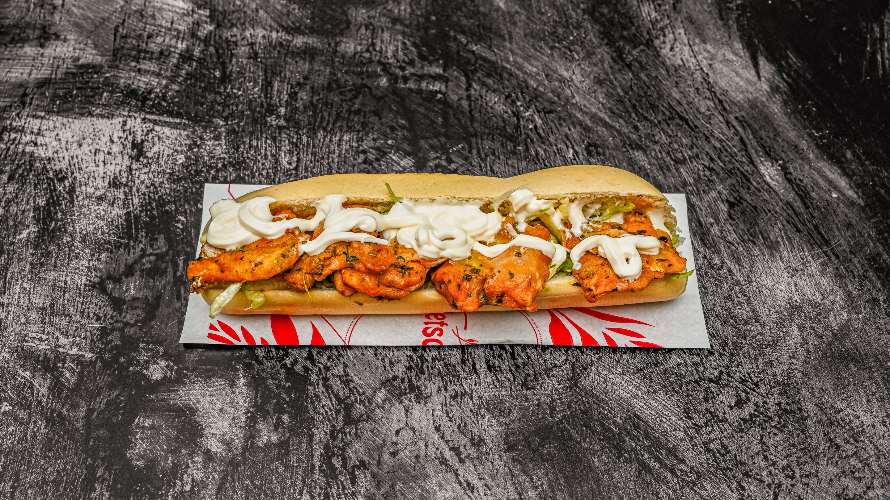 Chicken tikka baguette