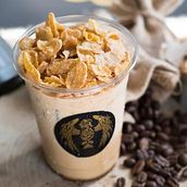 Iced Caramel Cornflakes Latte