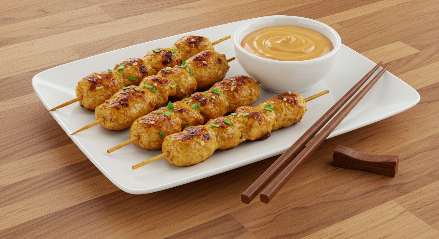 4 Satay on Chicken Skewers