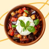 Caponata with Burrata