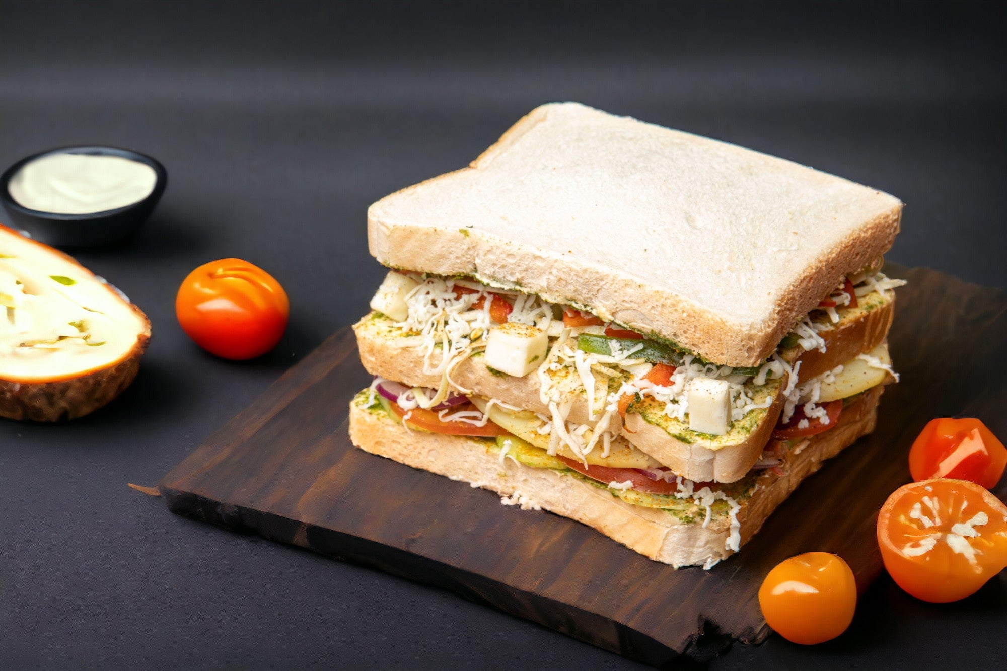Paneer Indian Veg Mix Sandwich