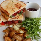Sausage & Potato Hash Sandwich