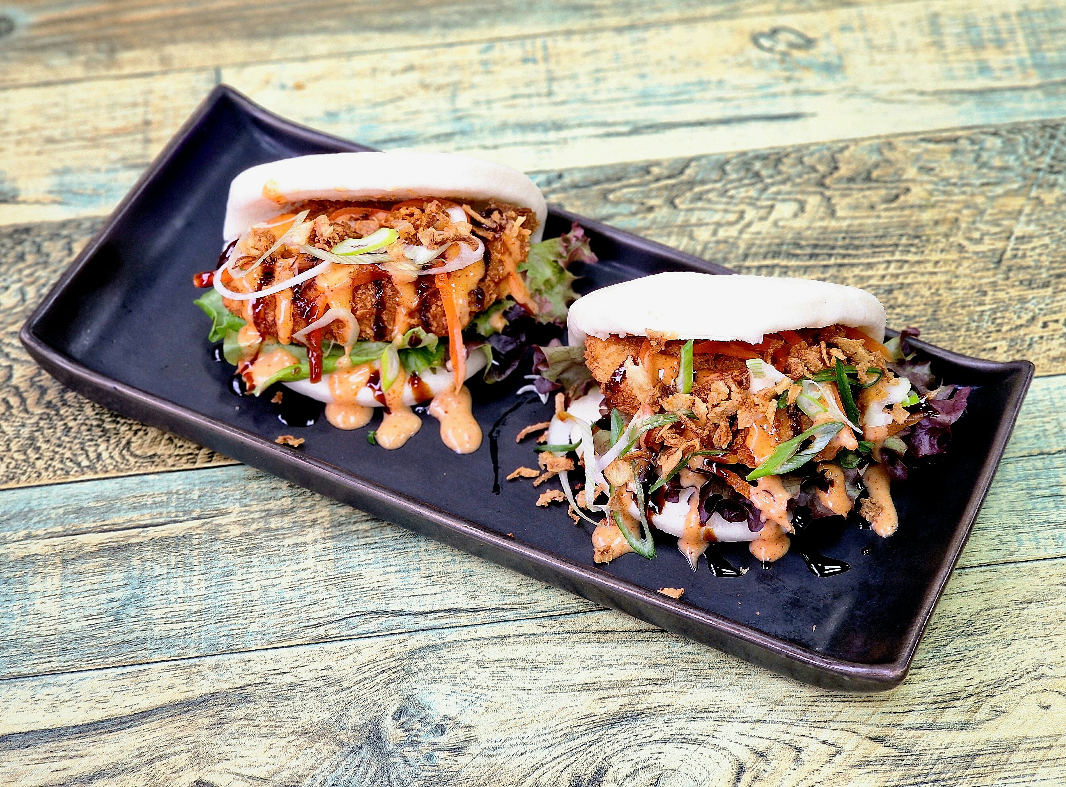 Aubergine katsu Bao (2 pic)