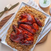 Whole Grilled Chicken With Rice