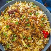 Mushroom Tikka Biryani