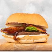 BBQ burger meal